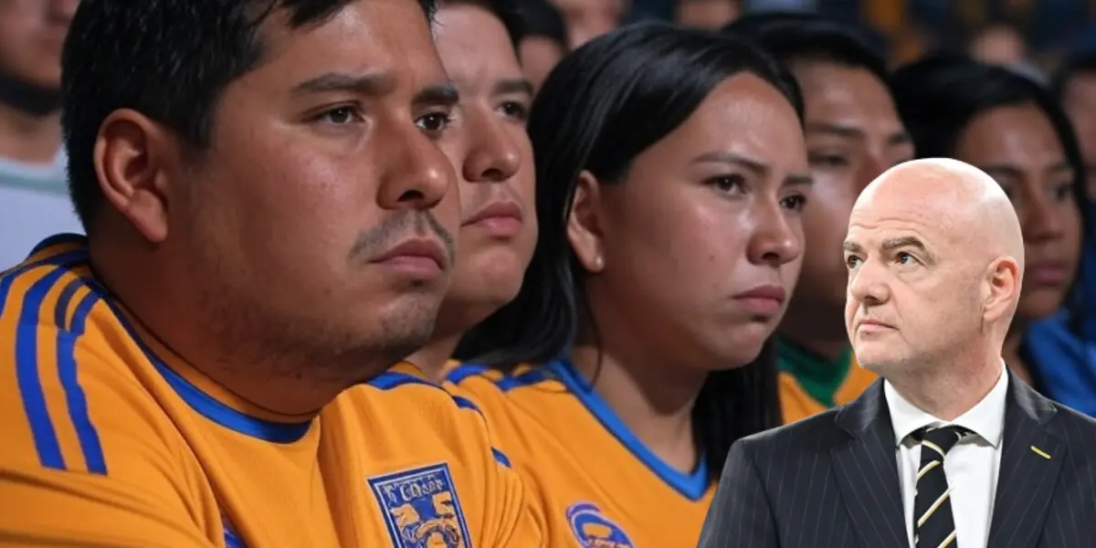 Aficionados de Tigres lamentando la decisión de la FIFA Foto: Grox y Escudoteca