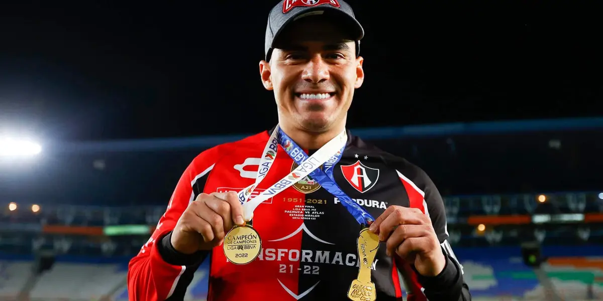 Aldo Rocha en el bicampeonato / @Atlas