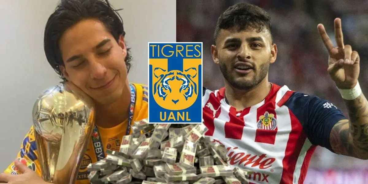 Alexis Vega tendría un salario superior al de Diego Lainez en Tigres