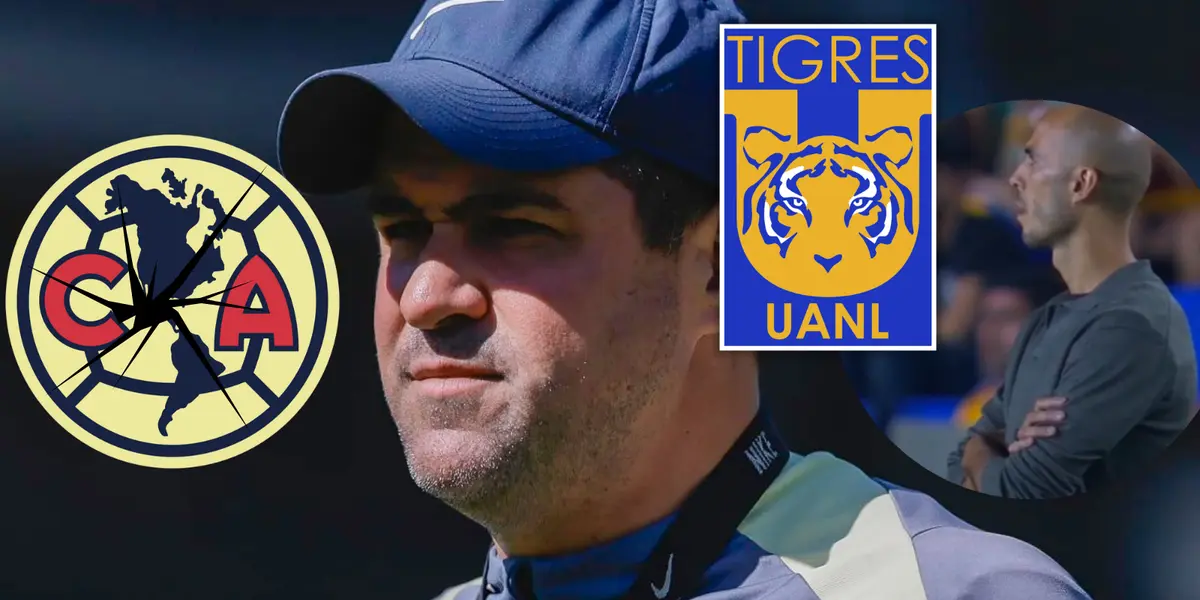 André Jardine Foto: Club América, Escudoteca y Captura de TUDN