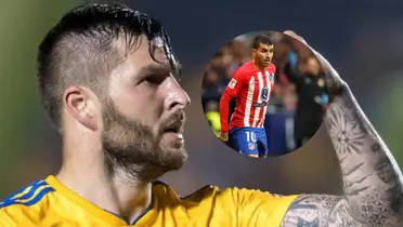 André-Pierre Gignac espera por Ángel Correa Foto: Tigres UANL y Transfermarkt