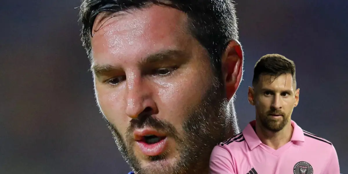 André Pierre Gignac y Lionel Messi Foto: Tigres UANL y MLS