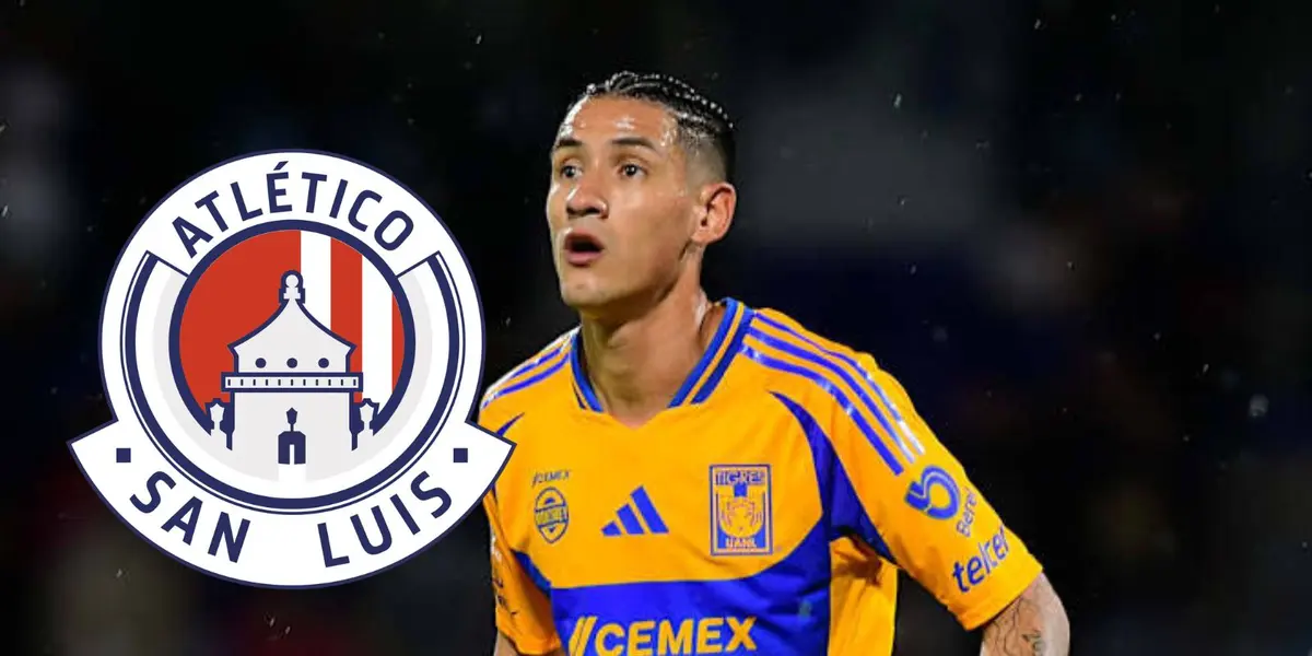 Antuna y logo de San Luis/FOTO: 90Min