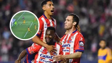 Atlético de San Luis vs Tigres Foto: El Universal y Captura de X