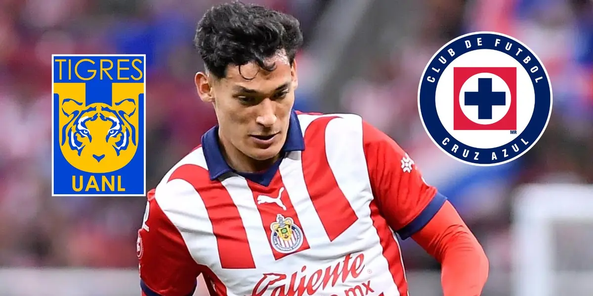 Chiquete con escudo de Tigres y Cruz Azul/FOTO: Soy Futbol