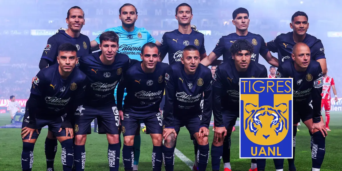 Chivas vs Tigres Foto: Chivas y Escudoteca