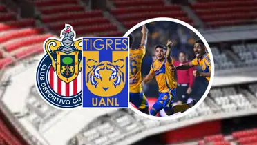 Chivas vs Tigres Foto: Escudoteca y Tigres UANL