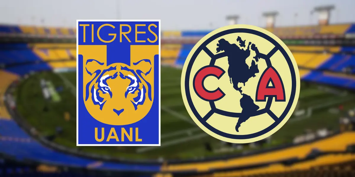 Club Tigres y Club América Foto: AS y Escudoteca