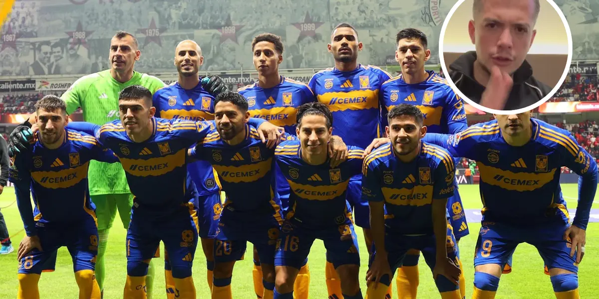 Club Tigres y Jesus Barrón Foto: Tigres UANL y Captura de X