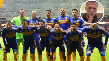 Club Tigres y Jesus Barrón Foto: Tigres UANL y Captura de X