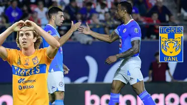 Córdova en Tigres y jugadores de Cruz Azul