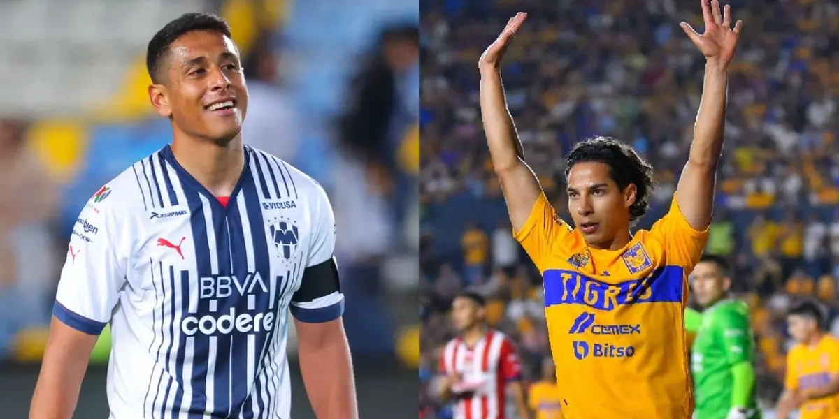 Diego Laínez, después de una posible mano de Romo, pidió penal con un gracioso gesto