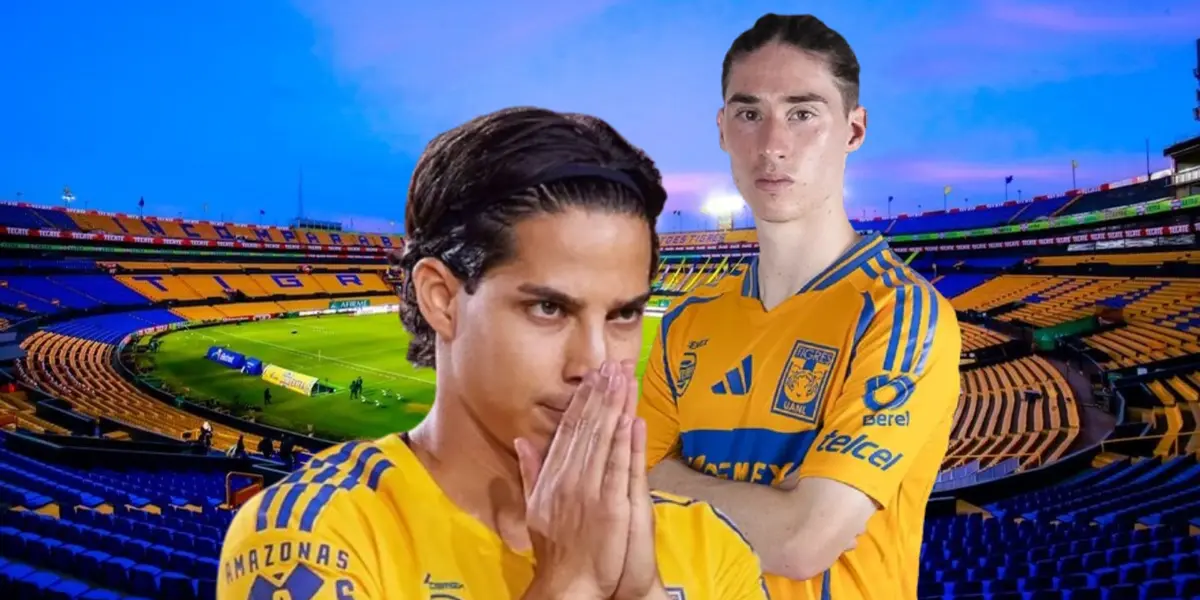Diego Lainez y Marcelo Flores / Foto: Tigres / Imago7