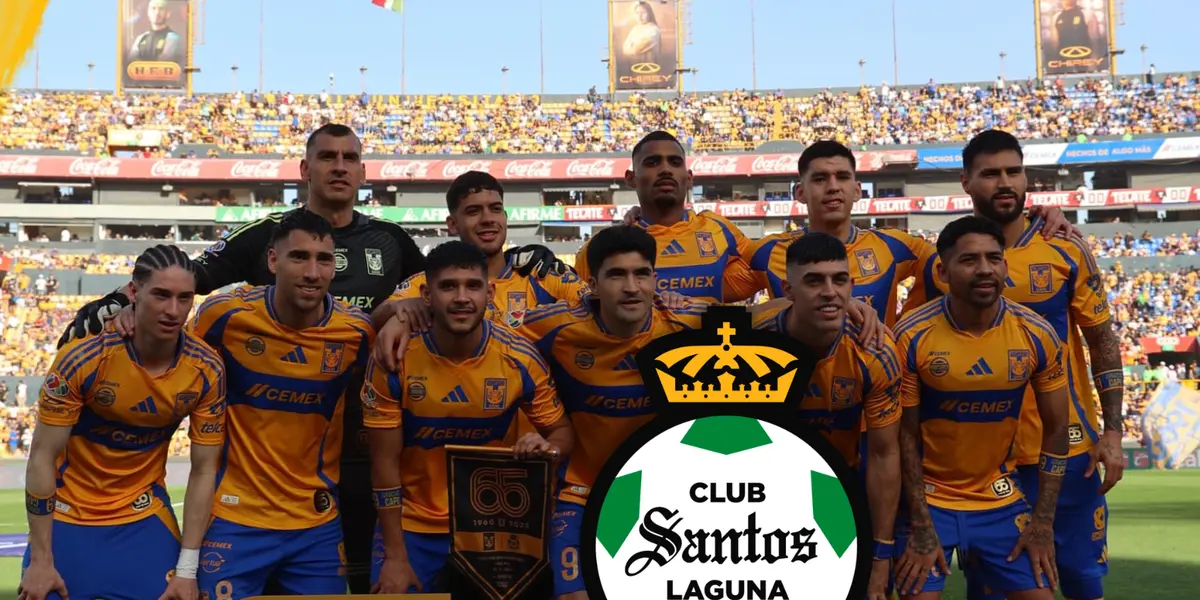 El XI de Tigres esta tarde ante Santos Laguna Foto: Tigres UANL y Escudoteca