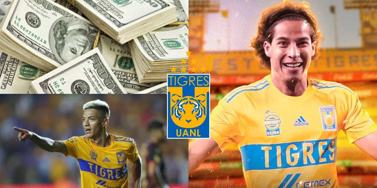 En su regreso a la Liga MX, Lainez viste unos colores diferentes