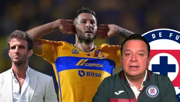 Gignac con alonso y Velázquez de Cruz Azul/FOTO: Ig Gignac