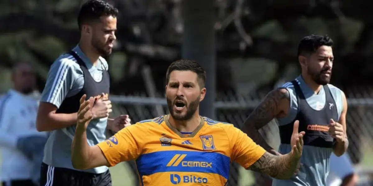 Gignac con Tigres y Aquino y Reyes entrenando/FOTO: Cancha