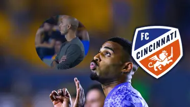 Guido Pizarro y Joaquim Foto: Captura de TUDN, Escudoteca y Tigres UANL