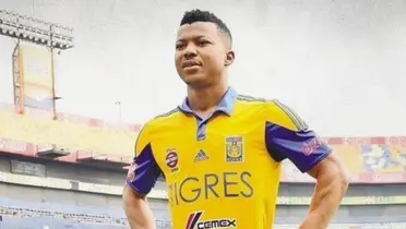 Ikechukwu Uche en su presentación / Foto: @TigresOficial