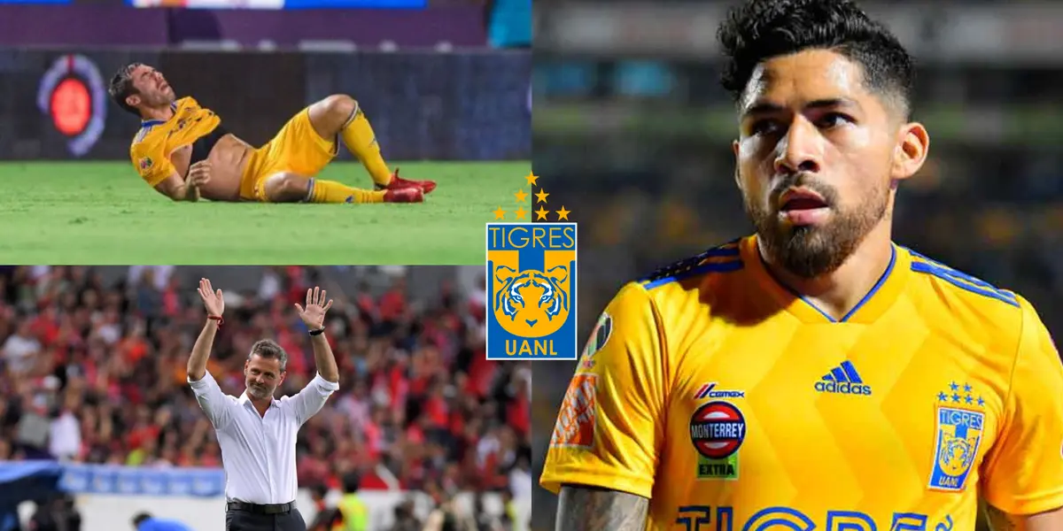 Javier Aquino podría perder su titularidad en Tigres tras su lesión
