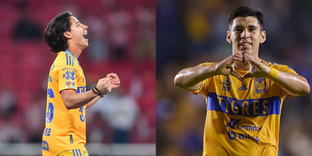 Jesús Angulo volvió a marcar gol con los Tigres y festejó de manera polémica con Diego Laínez