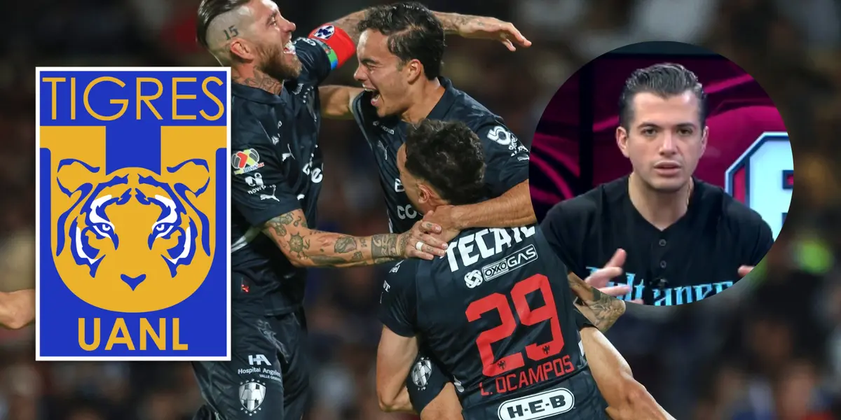 Jesús Barrón y un picante comentario a los fanáticos de Monterrey Foto: Rayados, Escudoteca y Captura de X