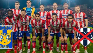 Jugadores de san Luis y tigres/FOTO: X San Luis