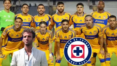 Jugadores de Tigres e Iván Alonso/FOTO: x Tigres