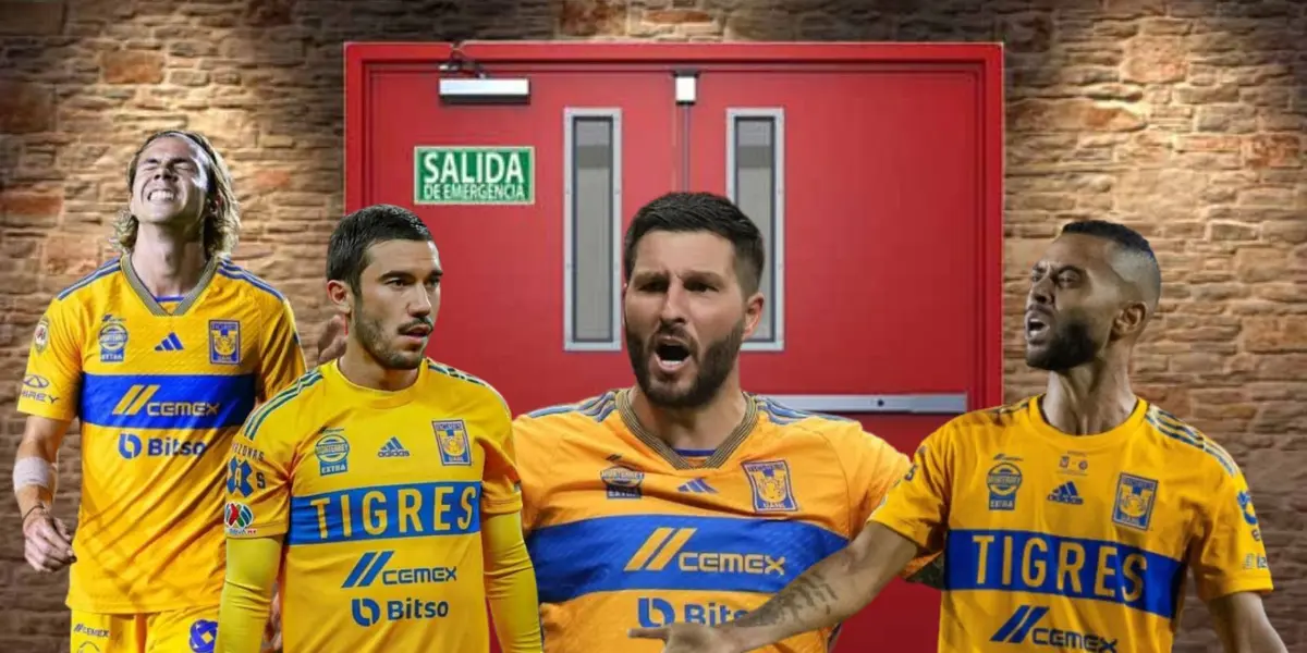 Jugadores de Tigres en la puerta de salida/FOTO: Fútbol Total