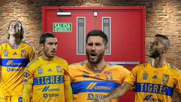 Jugadores de Tigres en la puerta de salida/FOTO: Fútbol Total