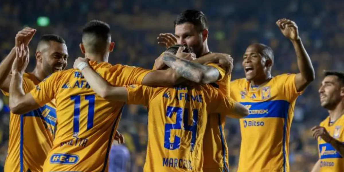 Jugadores de Tigres festejando/FOTO: Yahoo noticias