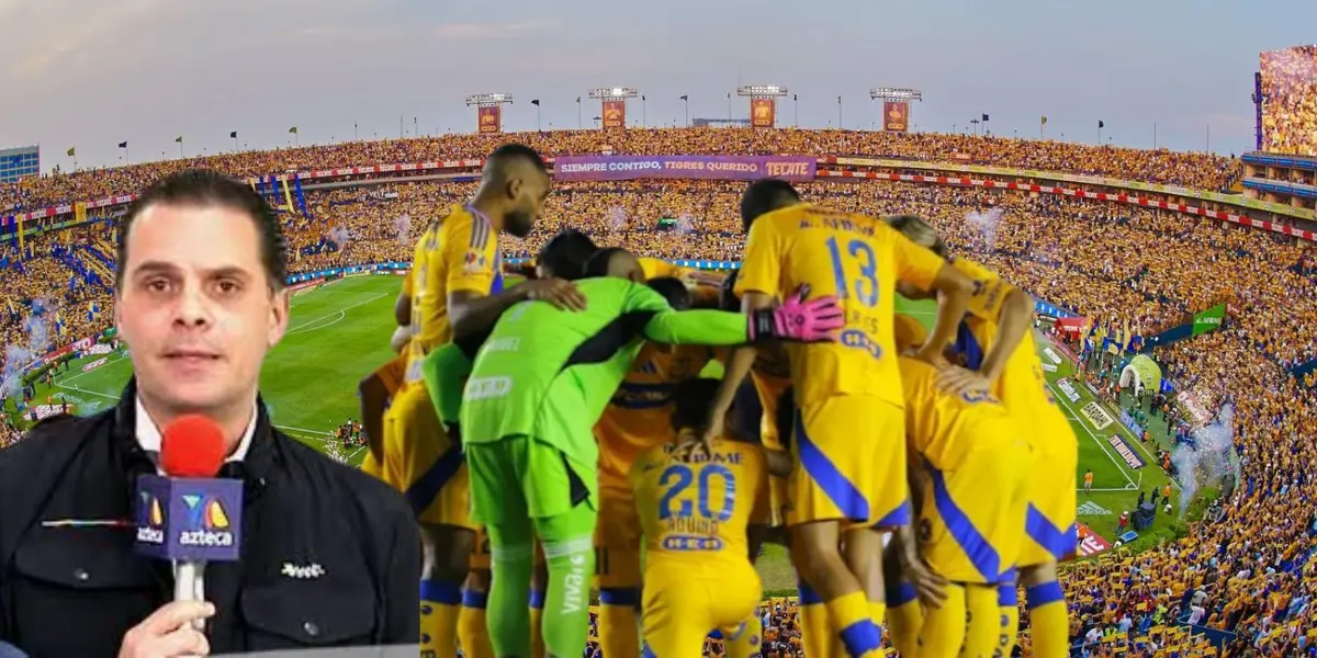 Jugadores de Tigres y Martinoli en el Volcá/FOTO: Infobae