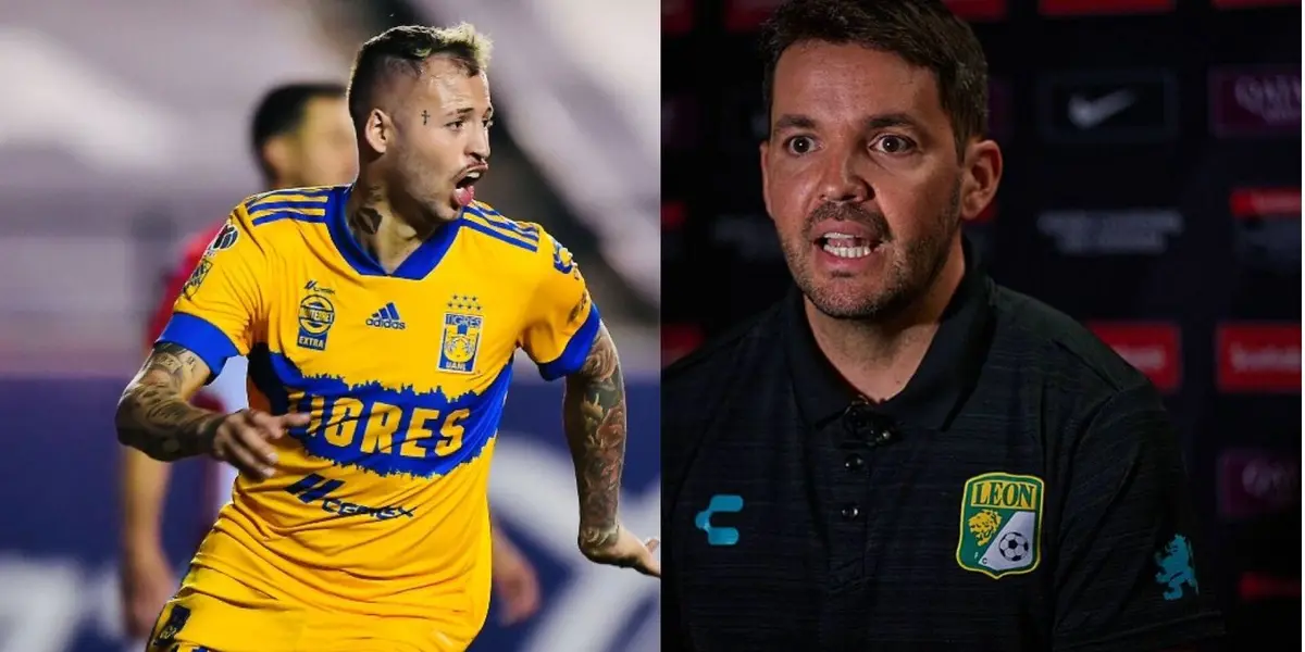 Larcamón espera tener al Diente López en León los próximos días.