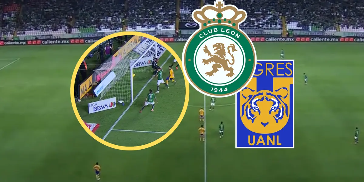 León vs Tigres Foto: Captura de Win Sports y Escudoteca