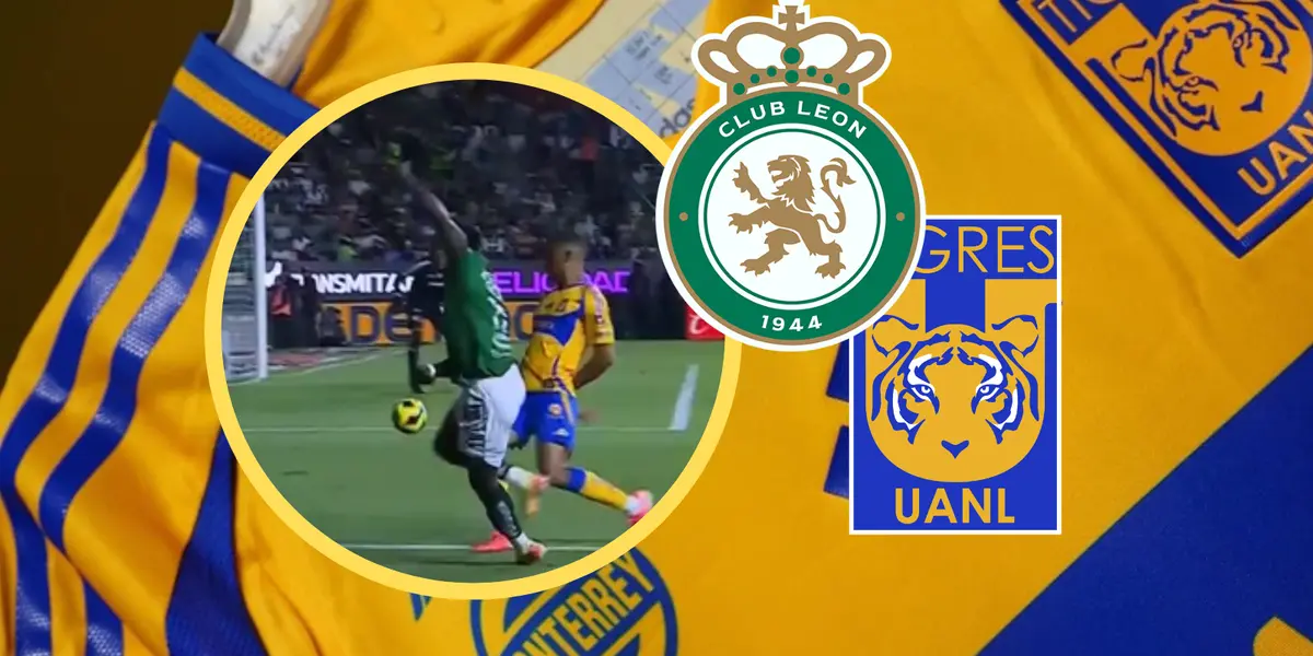 León vs Tigres Foto: Tigres UANL, Escudoteca y Captura de Tubi
