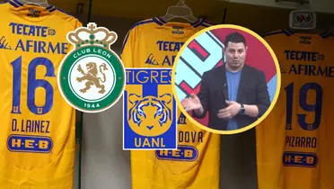 León vs Tigres Foto: Tigres UANL, Escudoteca y Captura de X