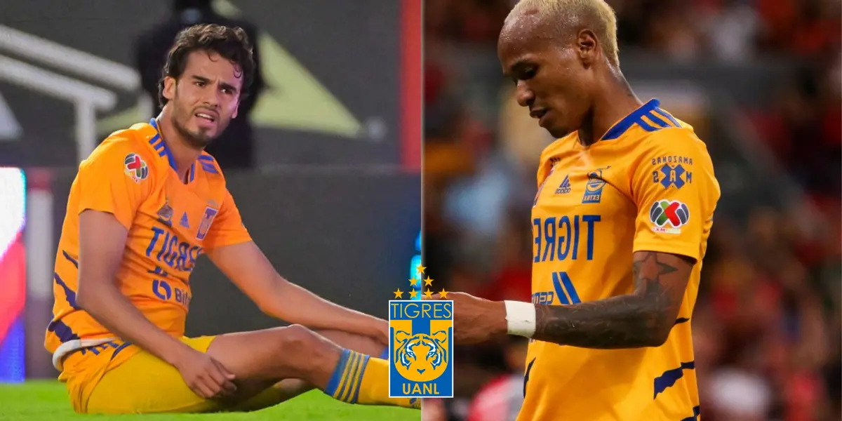 Luis Quiñones y Diego Reyes tienen un pie fuera de Tigres