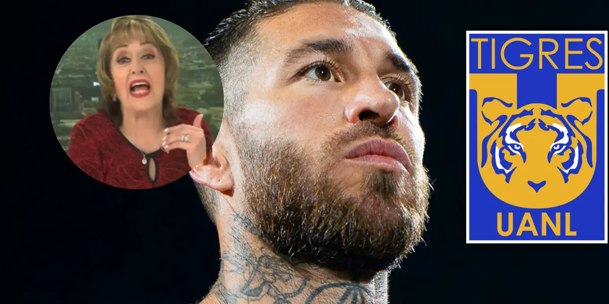 Maria Julia Lafuente y Sergio Ramos Foto: Captura de X, Escudoteca y Liga MX