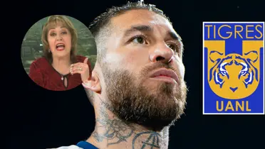 Maria Julia Lafuente y Sergio Ramos Foto: Captura de X, Escudoteca y Liga MX