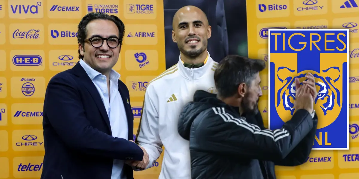 Mauricio Culebro, Guido Pizarro y Veljko Paunovic Foto: Escudoteca y Tigres UANL
