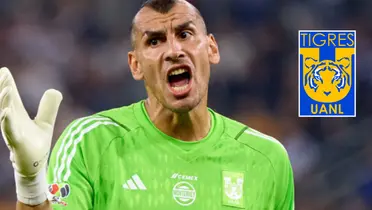 Nahuel con escudo de Tigres/FOTO: Esto