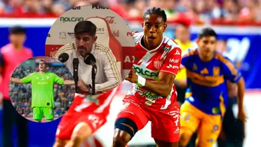 Necaxa vs Tigres UANL Foto: Club Necaxa, X y Tigres UANL