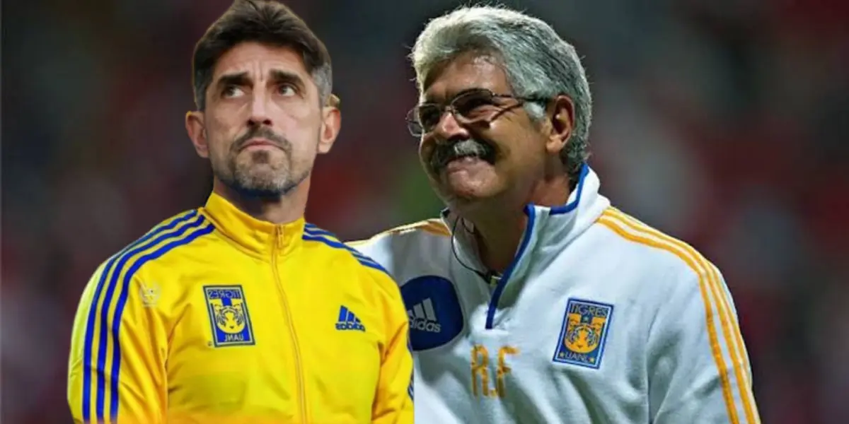 Pauno y Tuca con Tigres/FOTO: TV Azteca