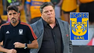 Piojo y Paunovic con escudo de Tigres/FOTO: Fútbol Total