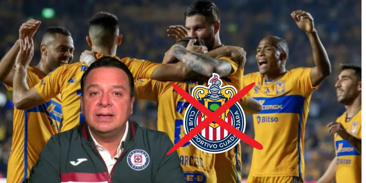 Presidente de Cruz Azul y jugadores de Tigres/FOTO: Futbol total