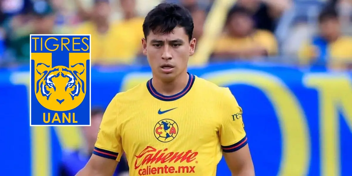 Ramón Juárez y escudo de América/FOTO: Dale América