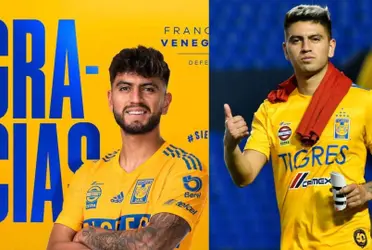 Salió de Tigres por falta de minutos y Venegas mostró su sentir