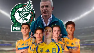 Seleccionados de Tigres y Javier Aguirre / Foto: Especial
