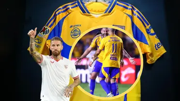 Sergio Ramos y André Pierre-Gignac Foto: Sevilla FC y Club Tigres