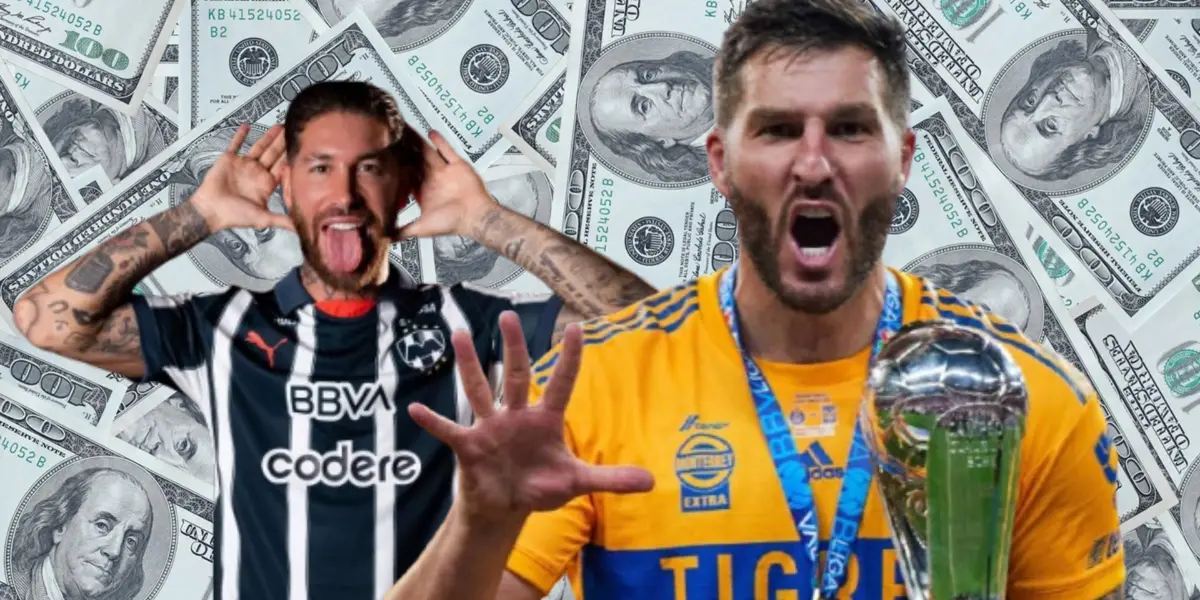 Sergio Ramos y Gignac celebrando gol (FUENTE: Somos Tiges)